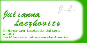 julianna laczkovits business card